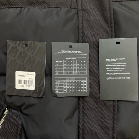 Mackage Shearling/Down Jacket XS - Picture 10 of 13